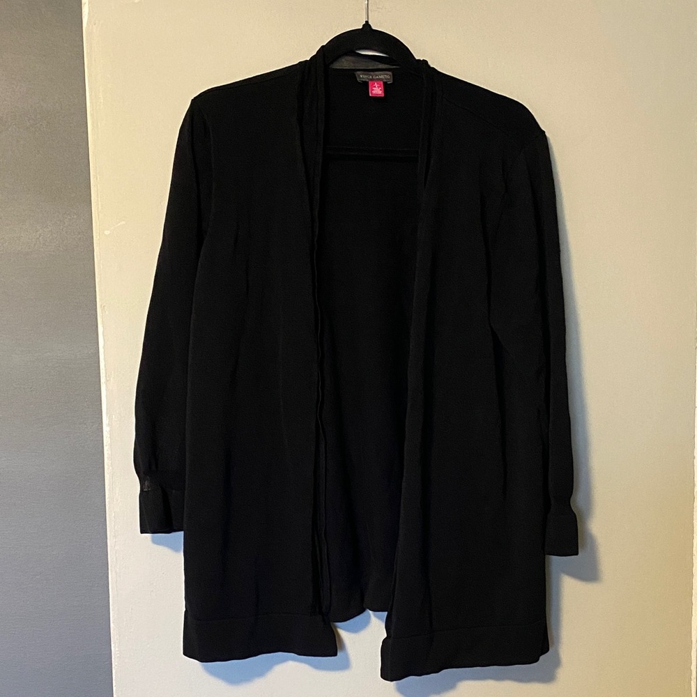 Vince Camuto Black Women's Cardigan cotton and viscose